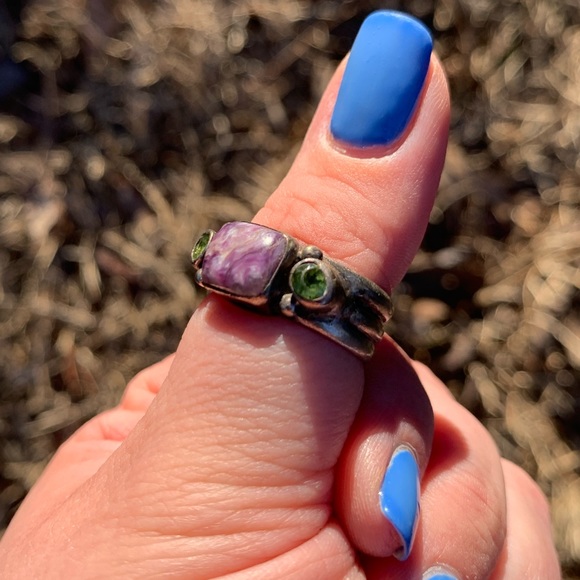 Genuine Stone & Sterling Silver Ring - Picture 7 of 16